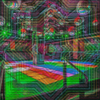 Rainbow Nightclub - GIF animado grátis