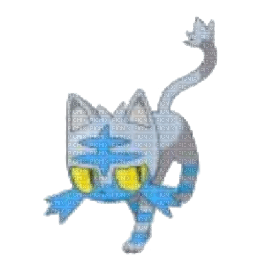 Blue and White Litten - фрее пнг