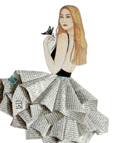 Woman paper - 免费PNG