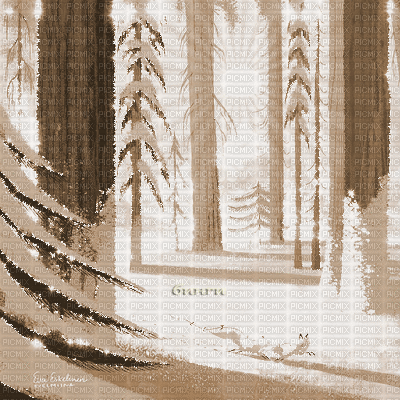Y.A.M._Winter background Sepia - 免费动画 GIF