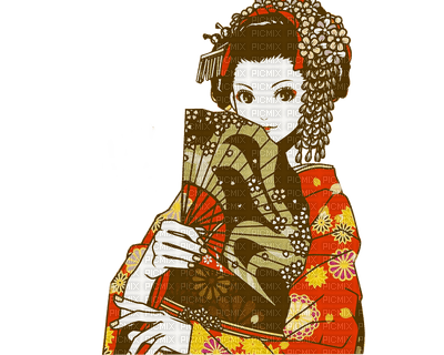 geisha woman - kostenlos png