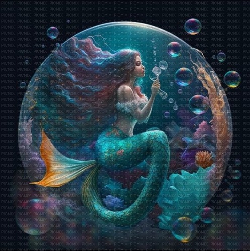 fantasy mermaid laurachan - PNG gratuit