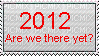 2012 are we there yet stamp - GIF animé gratuit