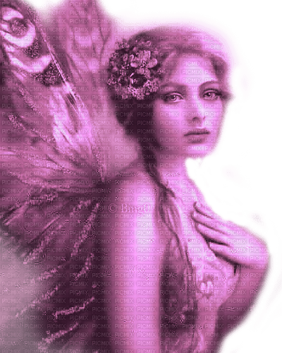 Y.A.M._Fantasy fairy purple - nemokama png