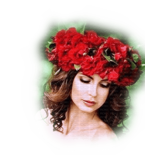 Rena Flower Woman Blumen Frau Face - PNG gratuit