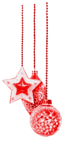 Ornaments.Red - png ฟรี