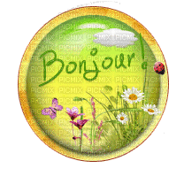 bulle bonjour - Animovaný GIF zadarmo
