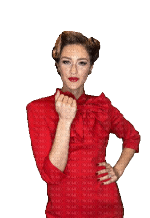 Red.Bisous.Kisses.Femme.Woman.Victoriabea - Darmowy animowany GIF