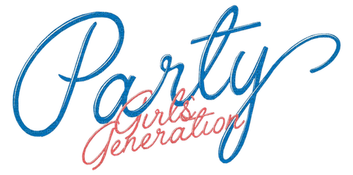 Text Girls`Generation - Party - gratis png