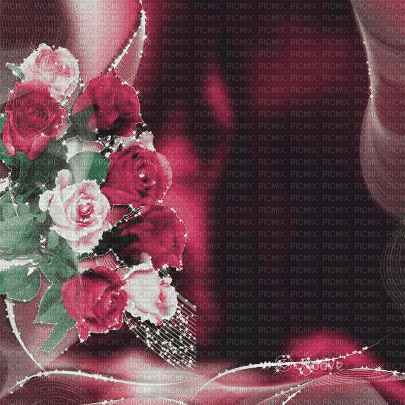 soave background animated vintage flowers rose - Gratis animeret GIF