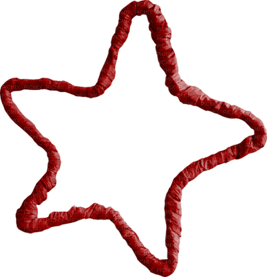 Kaz_Creations Red Scrap Deco Star - png gratuito