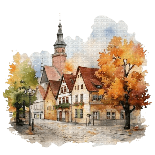 Осенний фон - bezmaksas png