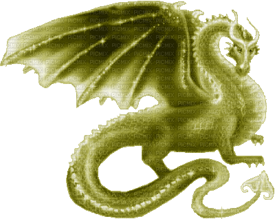 cecily-dragon vert scintillant - GIF animasi gratis