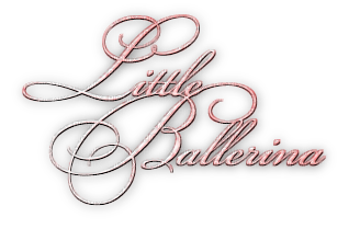 soave text little ballerina pink - PNG gratuit
