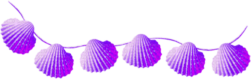 Hanging Seashells.Purple - zadarmo png