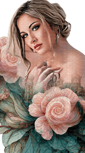 pink,rose,woman, - 免费PNG