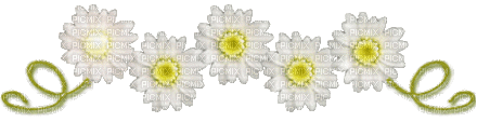 daisy with glitter deco - GIF animado gratis