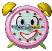 silly cartoon clock - Безплатен анимиран GIF