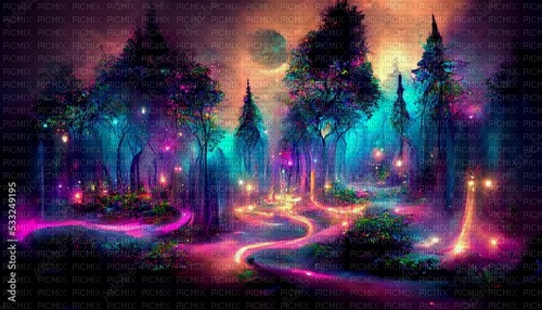 Rainbow Forest - Free PNG