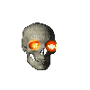 rotating skull - 免费动画 GIF