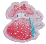 My Melody strawberry sticker - gratis png