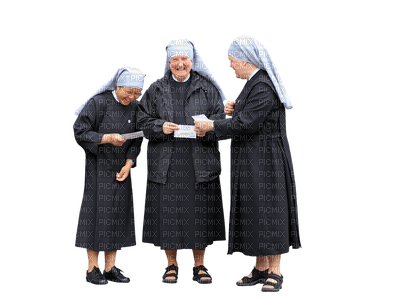 Kaz_Creations Woman Femme Costume Nuns Friends - kostenlos png