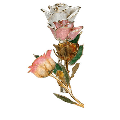 Rose Buds Glass - Free PNG