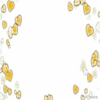 soave frame deco heart valentine gold yellow - gratis png