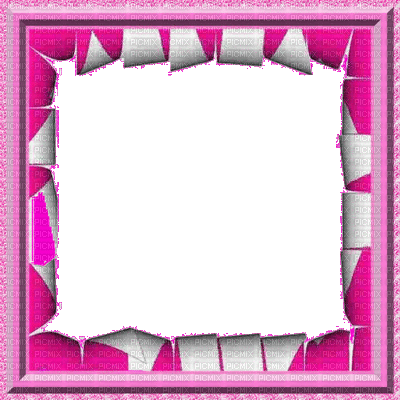 rfa créations - cadre rose et blanc glitter - GIF animé gratuit