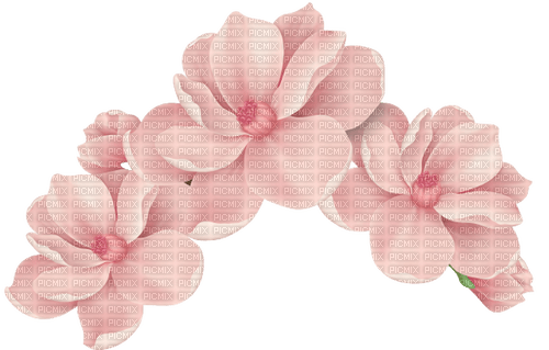 pink wreath spring 3 - gratis png