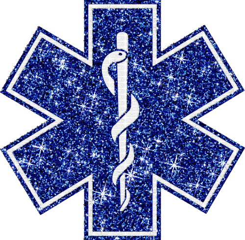 Medical EMS Star of Life Glitter Ambulance - GIF เคลื่อนไหวฟรี