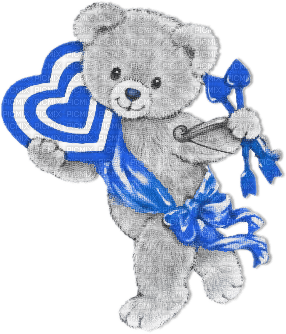 soave deco valentine bear toy cupid heart - png ฟรี