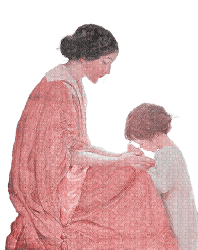 kikkapink vintage pink pastel mother children - ilmainen png