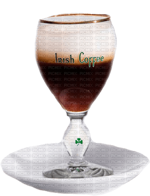 minou-glass of Irish coffee - 無料png