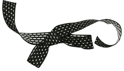 minou-black and white-ribbon - gratis png
