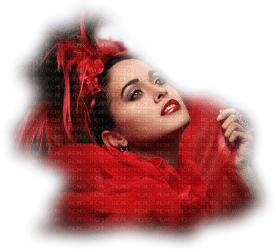 femme rouge woman red - gratis png