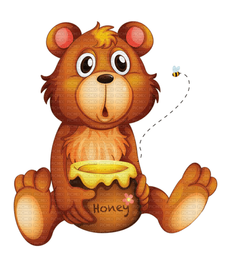 dolceluna brown bear honey - bezmaksas png