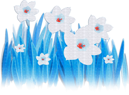 soave deco flowers spring field border daffodils - безплатен png