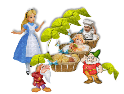 Kaz_Creations Baby Enfant Child Girl Boy Friends Alice In Wonderland 7 Dwarfs - Free PNG