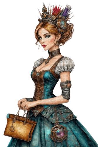 Steampunk Lady - Bogusia - Free PNG