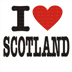 Kaz_Creations Logo Text I Love Scotland - ingyenes png
