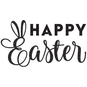 Kaz_Creations Text Happy Easter - ingyenes png