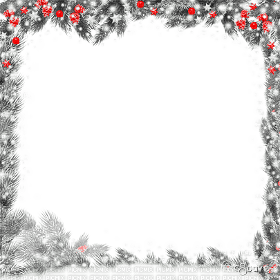 soave frame christmas winter branch ball pine - Free PNG