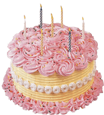 cake with candle - png ฟรี