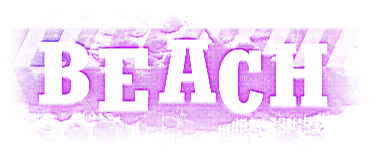 soave text deco summer beach purple - 免费PNG