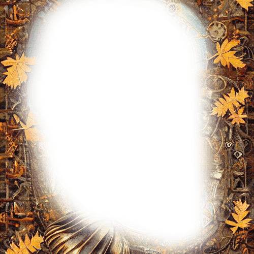 kikkapink steampunk autumn frame - png grátis