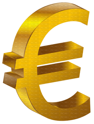 euro gold sign - zadarmo png