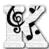 Gif lettre Musique -K- - 無料のアニメーション GIF
