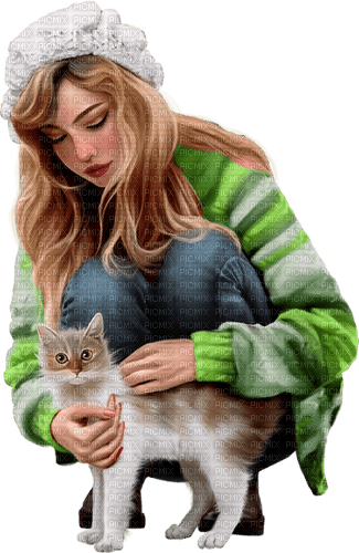 loly33 femme chat - png gratuito