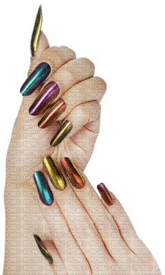 woman finger nails bp - png ฟรี